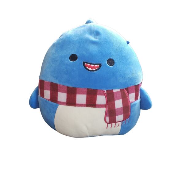 Kellytoy Squishmallows Ray The Blue Shark with Scarf, 8" Plush No Tag - Picture 2 of 6